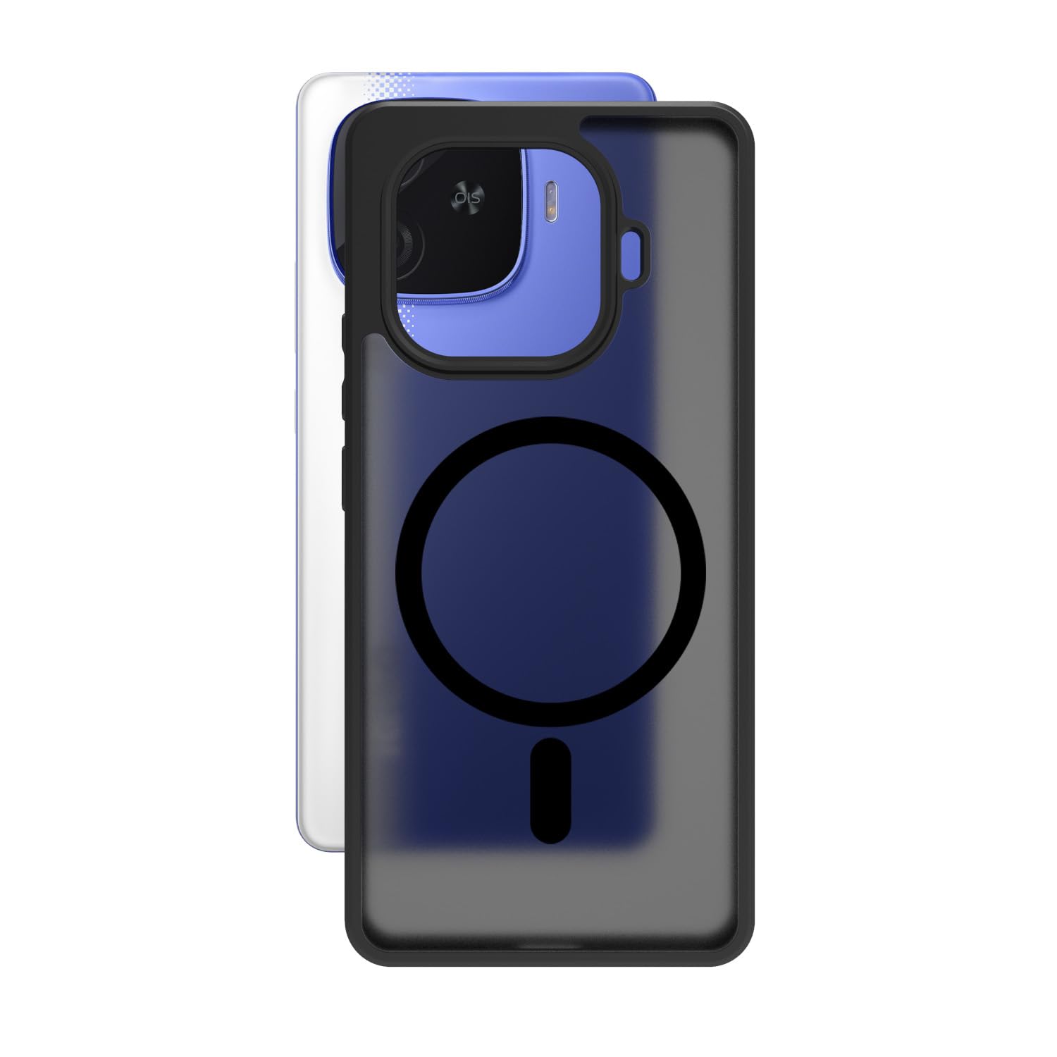 iQOO Neo 10R 5G Back Cover Case | Sleek Hybrid - Matte Black Magentic