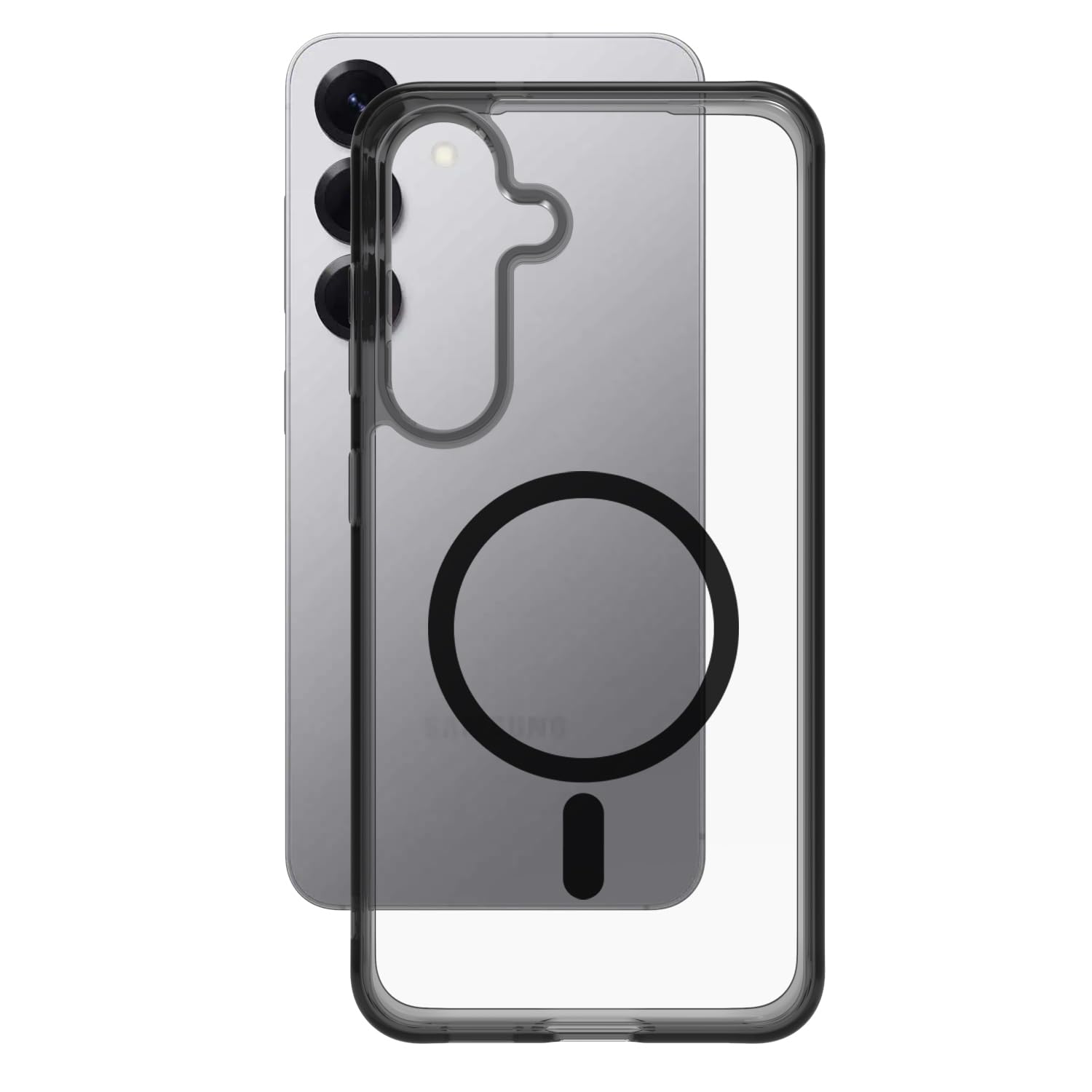 Samsung Galaxy S25 Back Cover Case | Clear Hybrid - Clear Smoke Magnetic