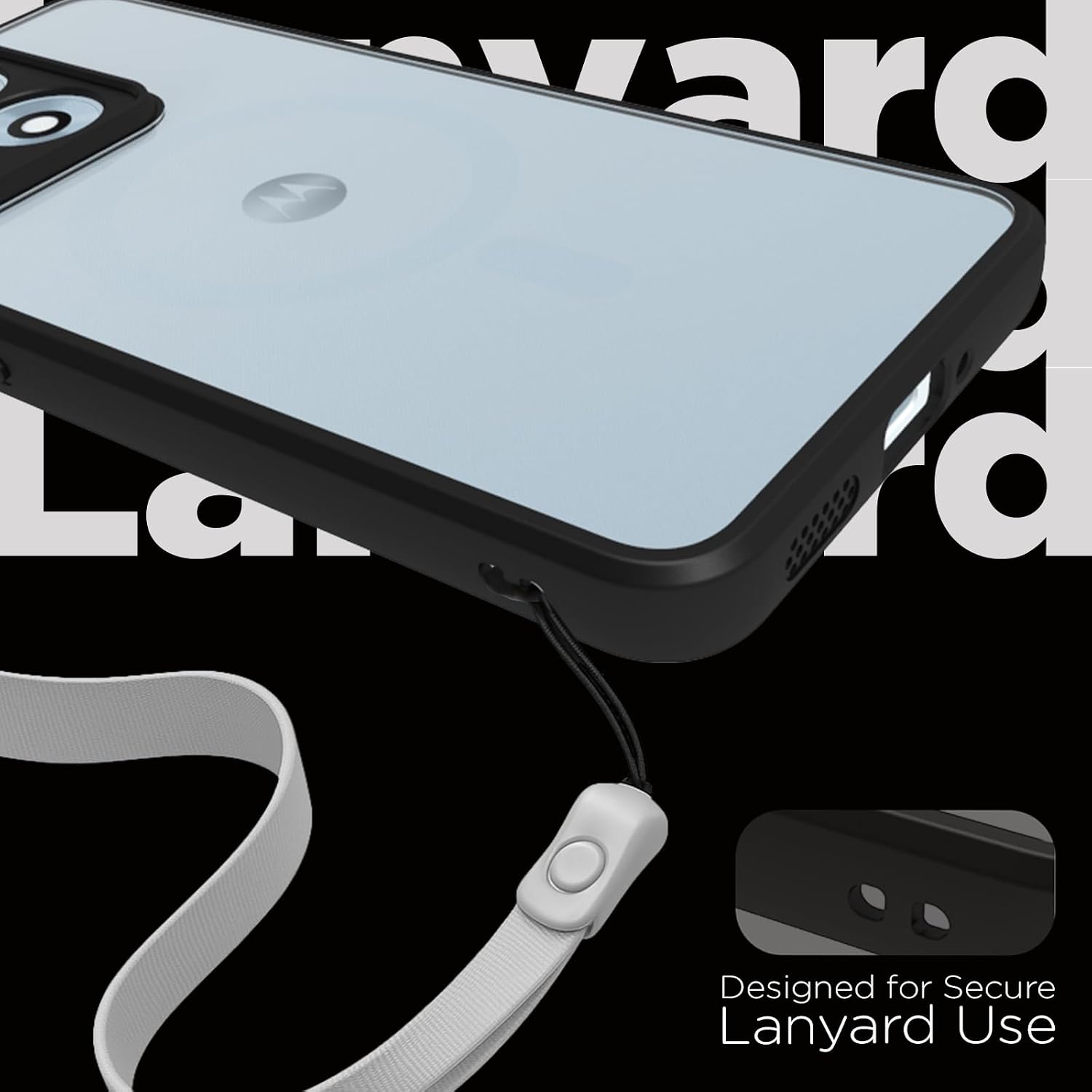 Motorola Edge 70 Max Back Cover Case | Sleek Hybrid - Clear Black