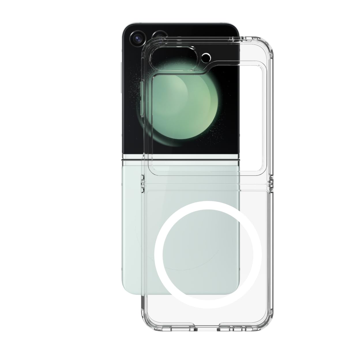 Samsung Galaxy Z Flip 6 / Z Flip 7 FE Back Cover Case | Clear Hybrid - Clear