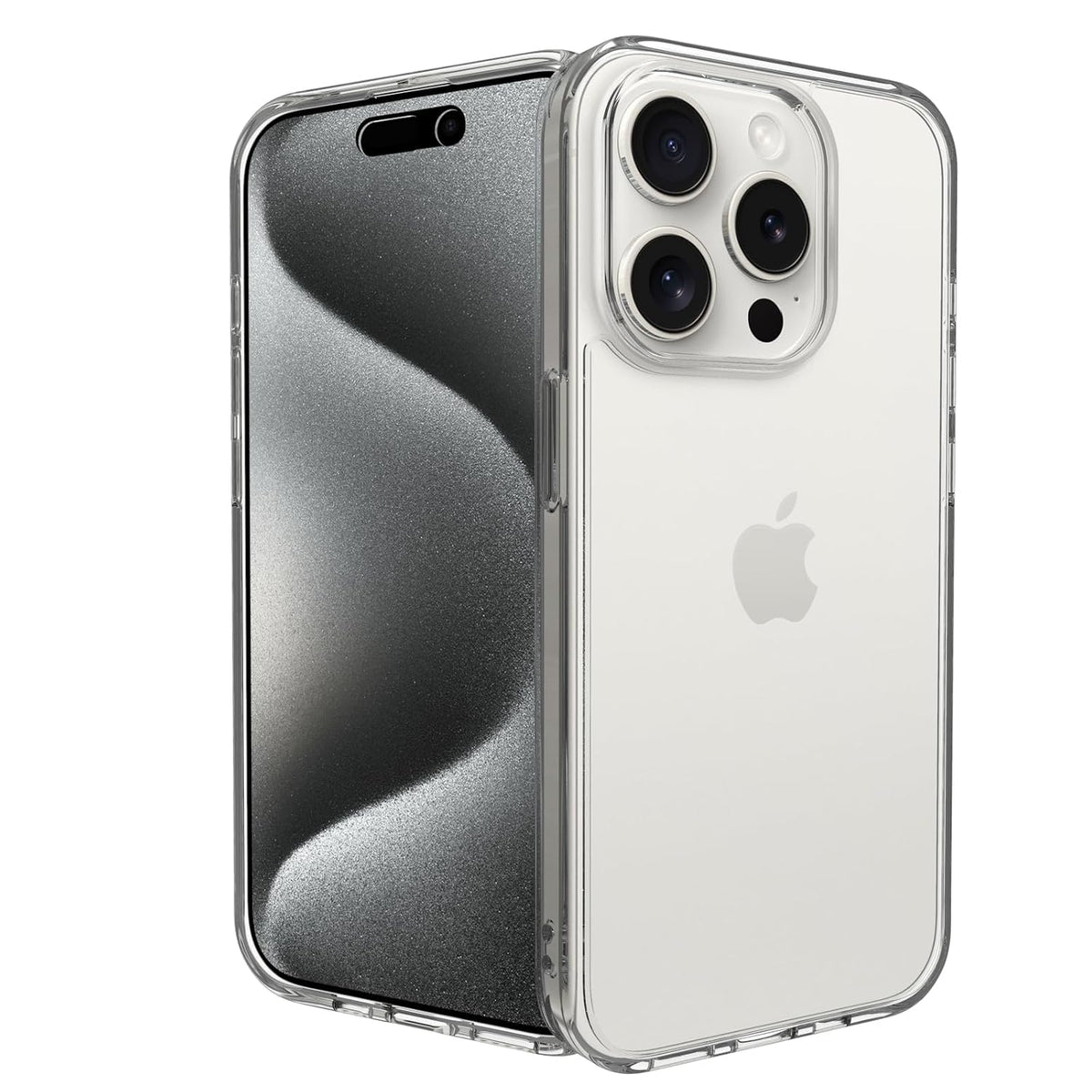 iPhone 15 Pro Back Cover Case | Clear Hybrid - Clear
