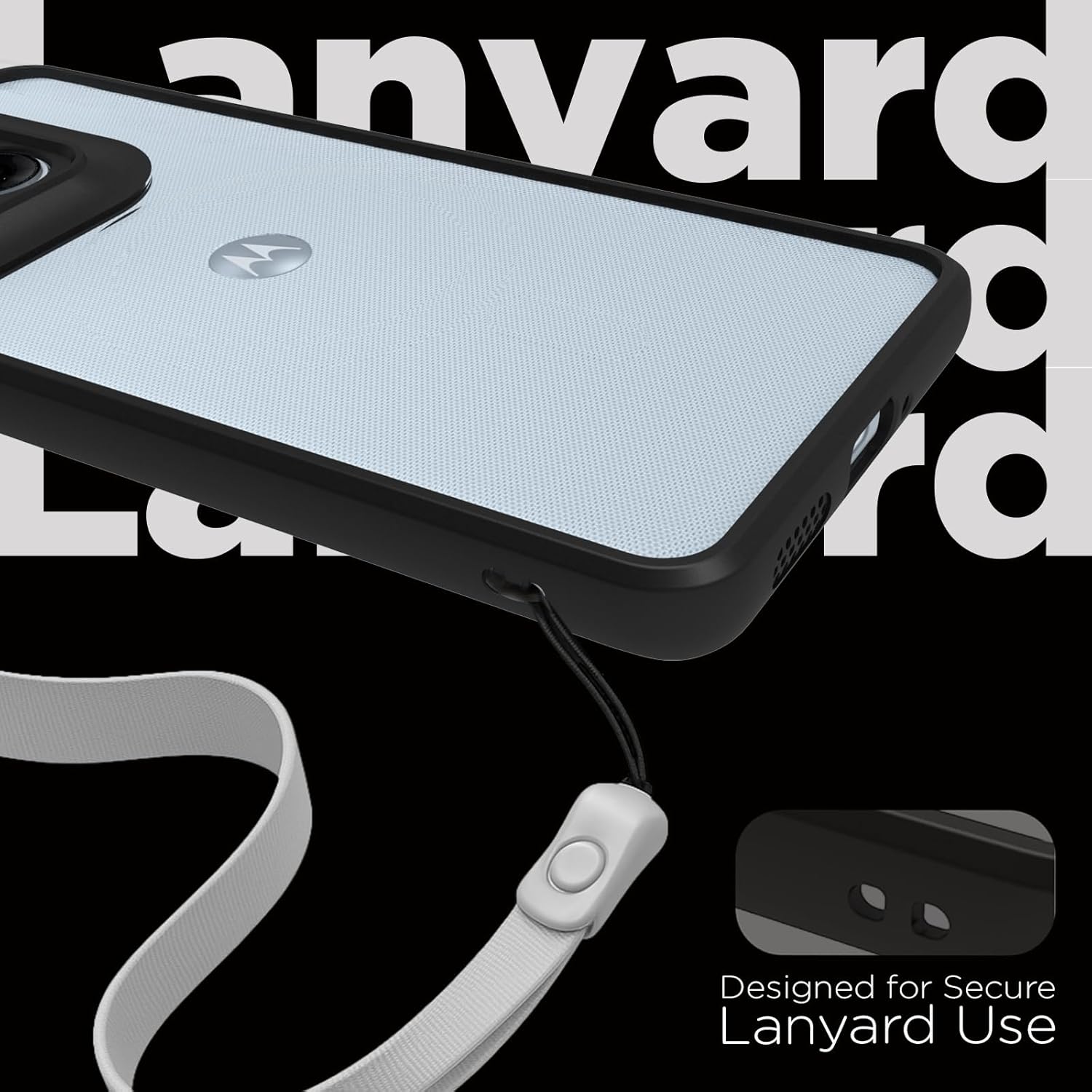 Motorola Moto Edge 70 Fusion 5G Back Cover Case | Clear Hybrid - Clear Black
