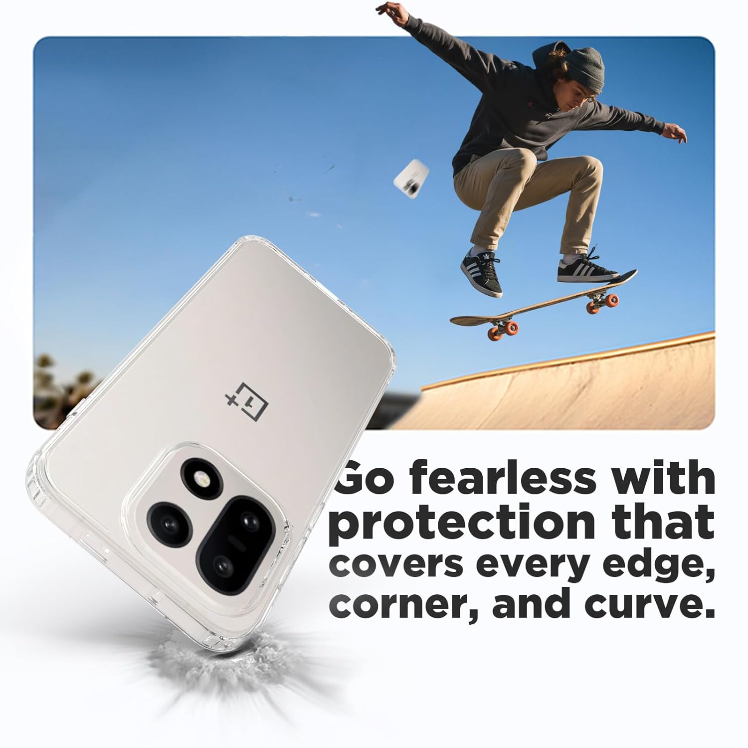 OnePlus 15 5G Back Cover Case | Clear Hybrid - Clear