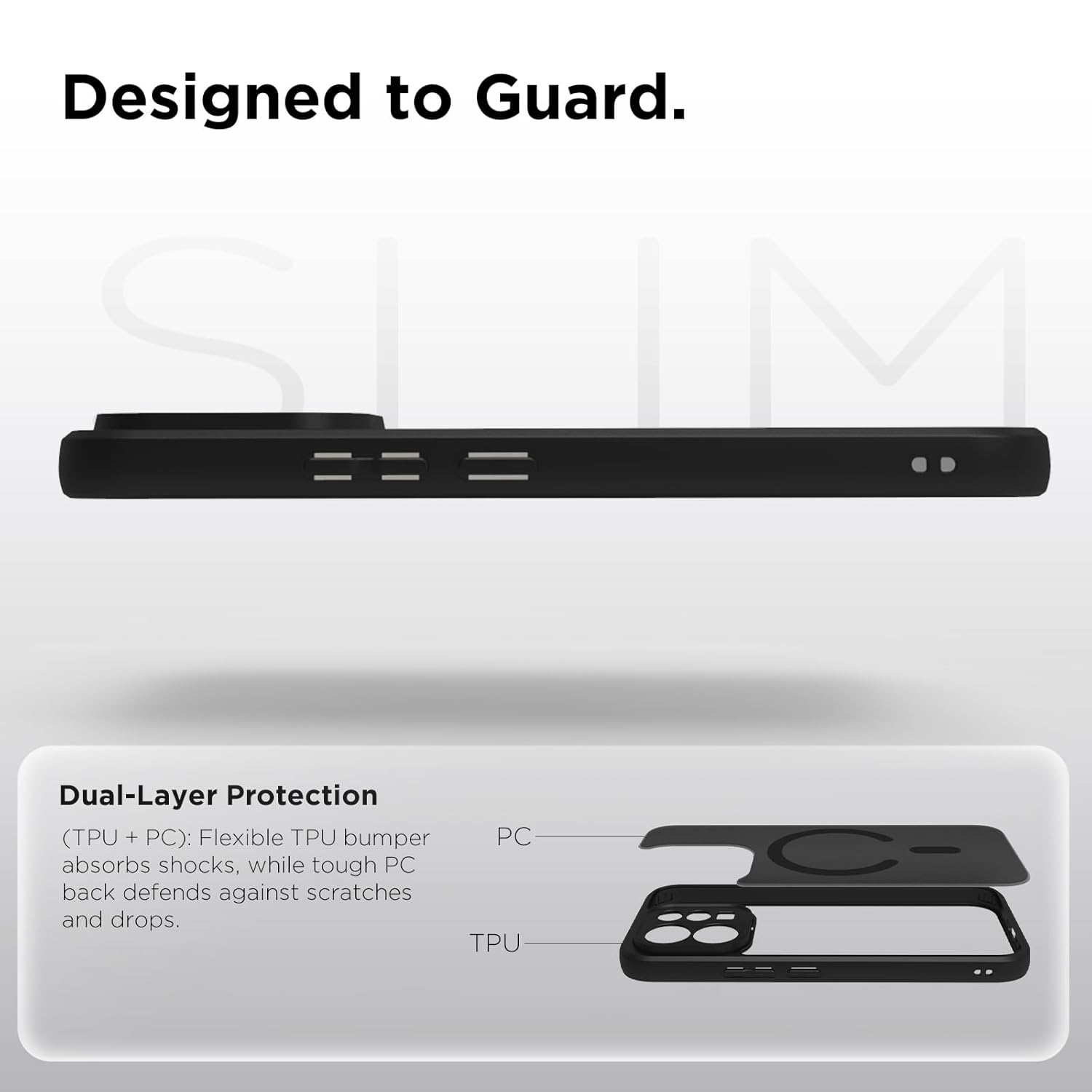 Vivo V70 / V70 Elite 5G Back Cover Case | Sleek Hybrid - Matte Black Magnetic