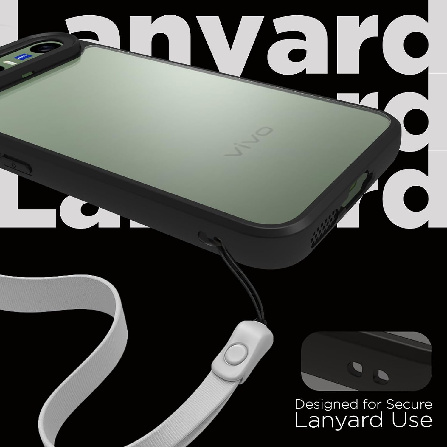 Vivo X300 FE Back Cover Case | Sleek Hybrid - Clear Black