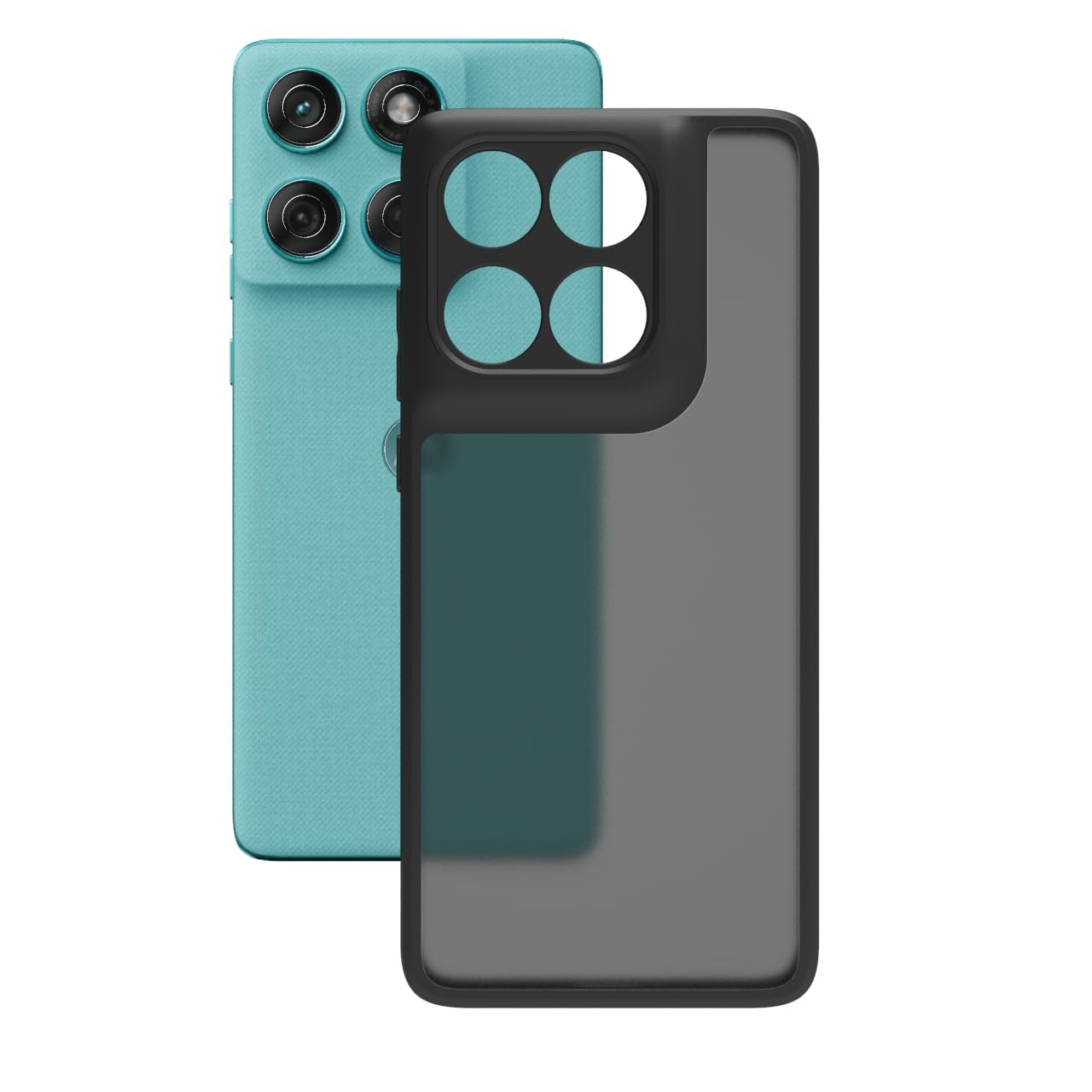 Moto Edge 60 / Edge 60 Fusion 5G Back Cover Case | Sleek Hybrid - Matte Black