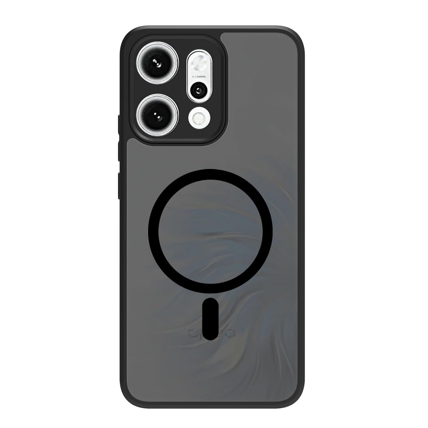 Oppo Reno 14 Pro Back Cover Case | Sleek Hybrid - Matte Black Magnetic