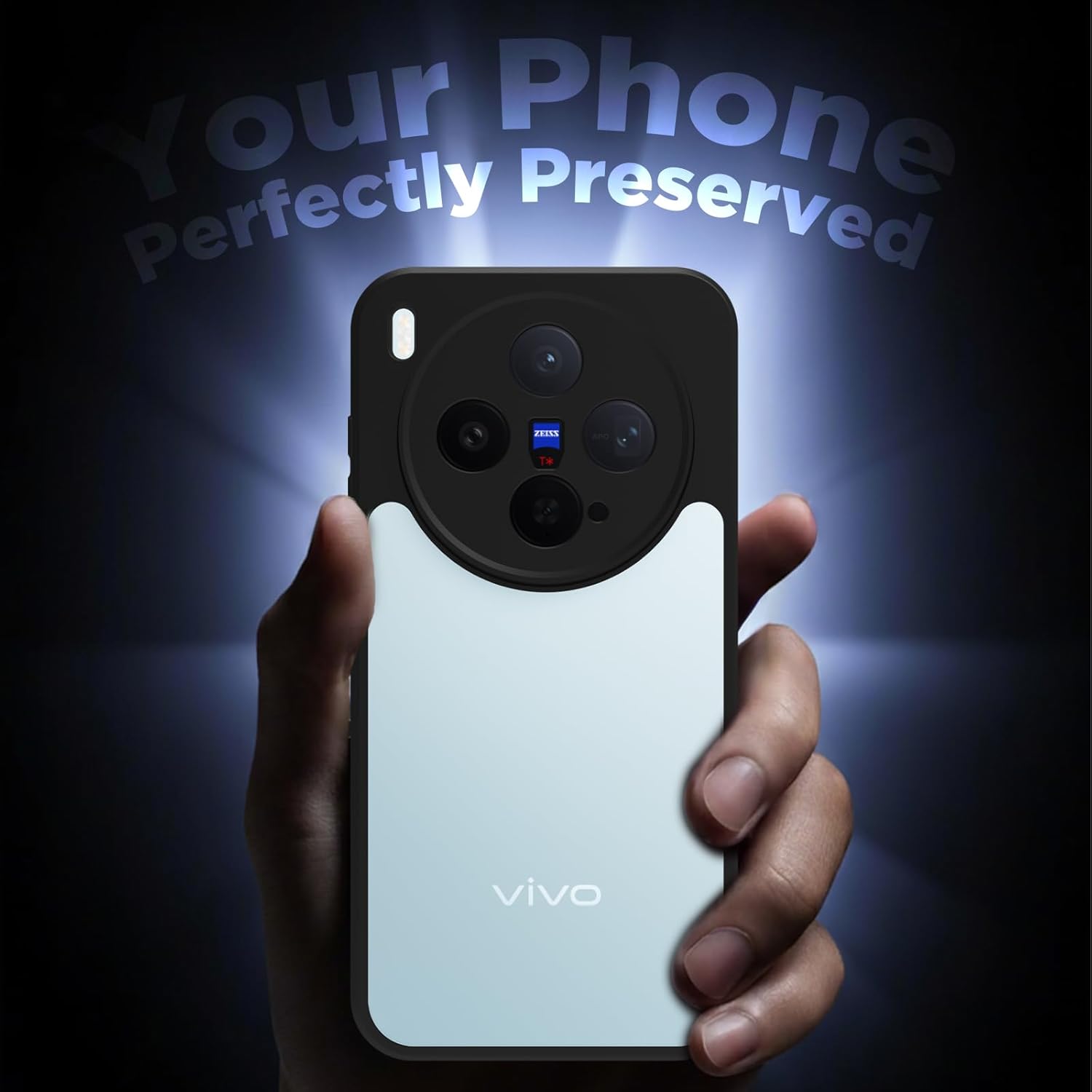 Vivo X300 5G Back Cover Case | Sleek Hybrid - Clear Black
