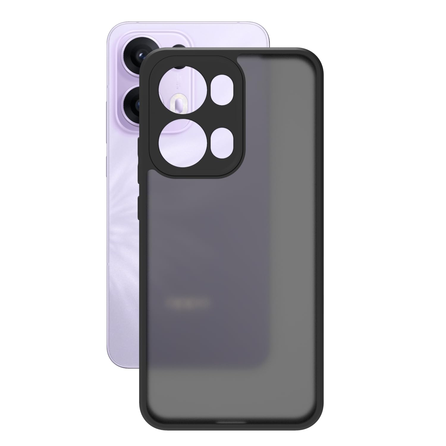Oppo Reno 13 Pro 5G Back Cover Case | Sleek Hybrid - Matte Black