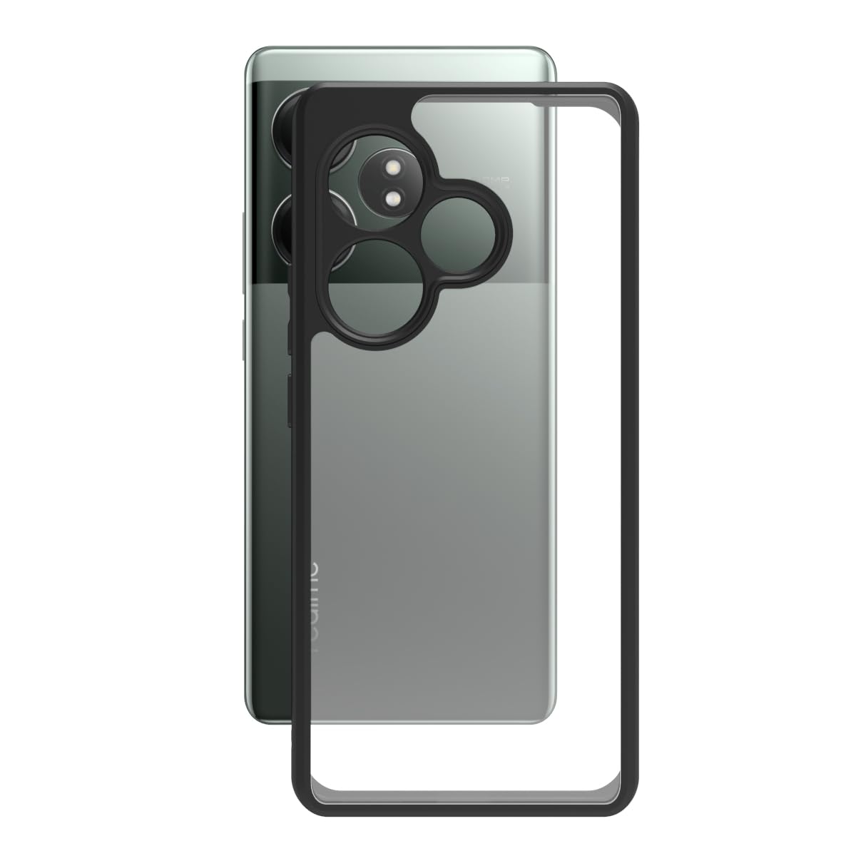 Realme GT 6 / GT 6T 5G Back Cover Case | Sleek Hybrid - Clear Black