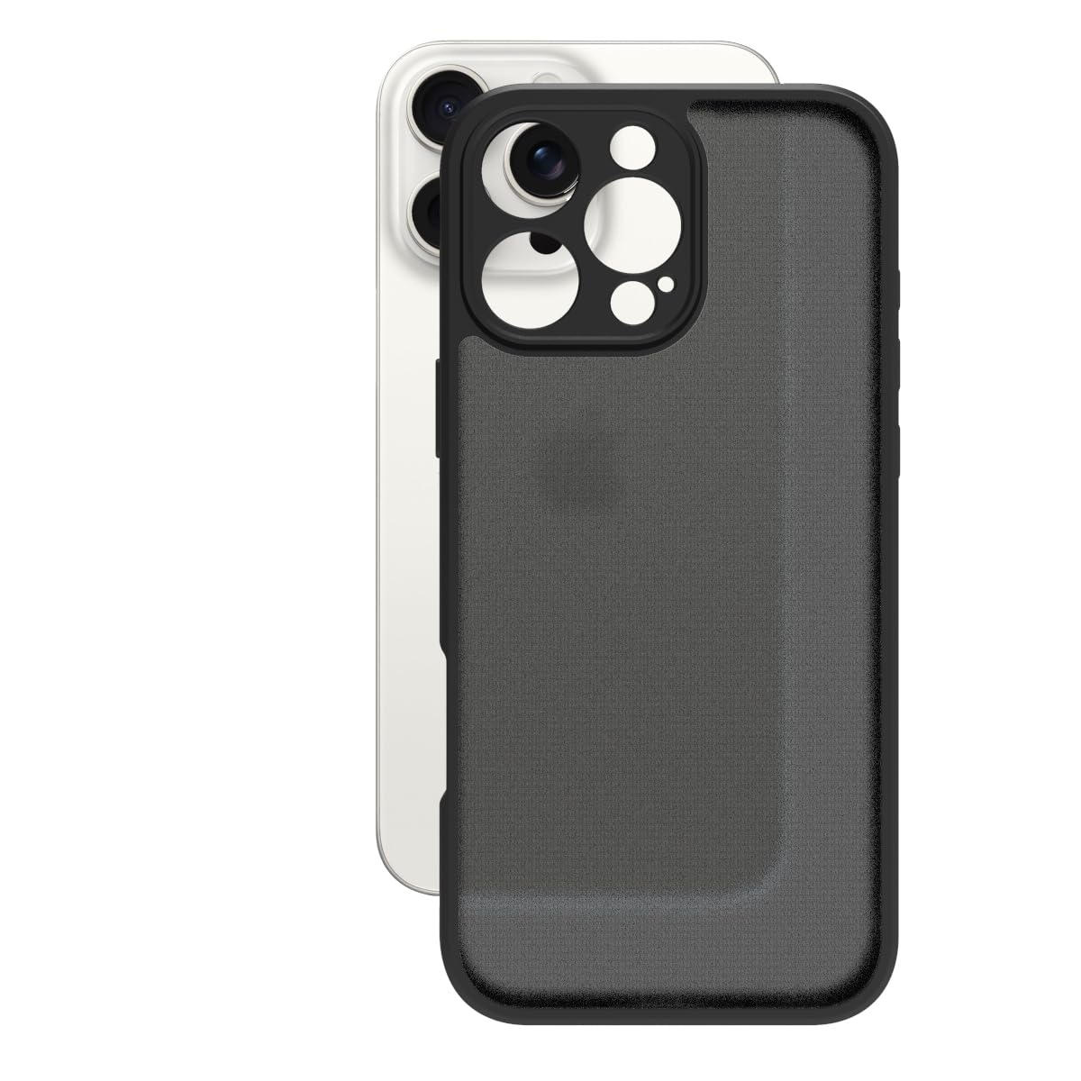 iPhone 16 Pro Max Back Cover Case | Sleek Hybrid - Matte Black
