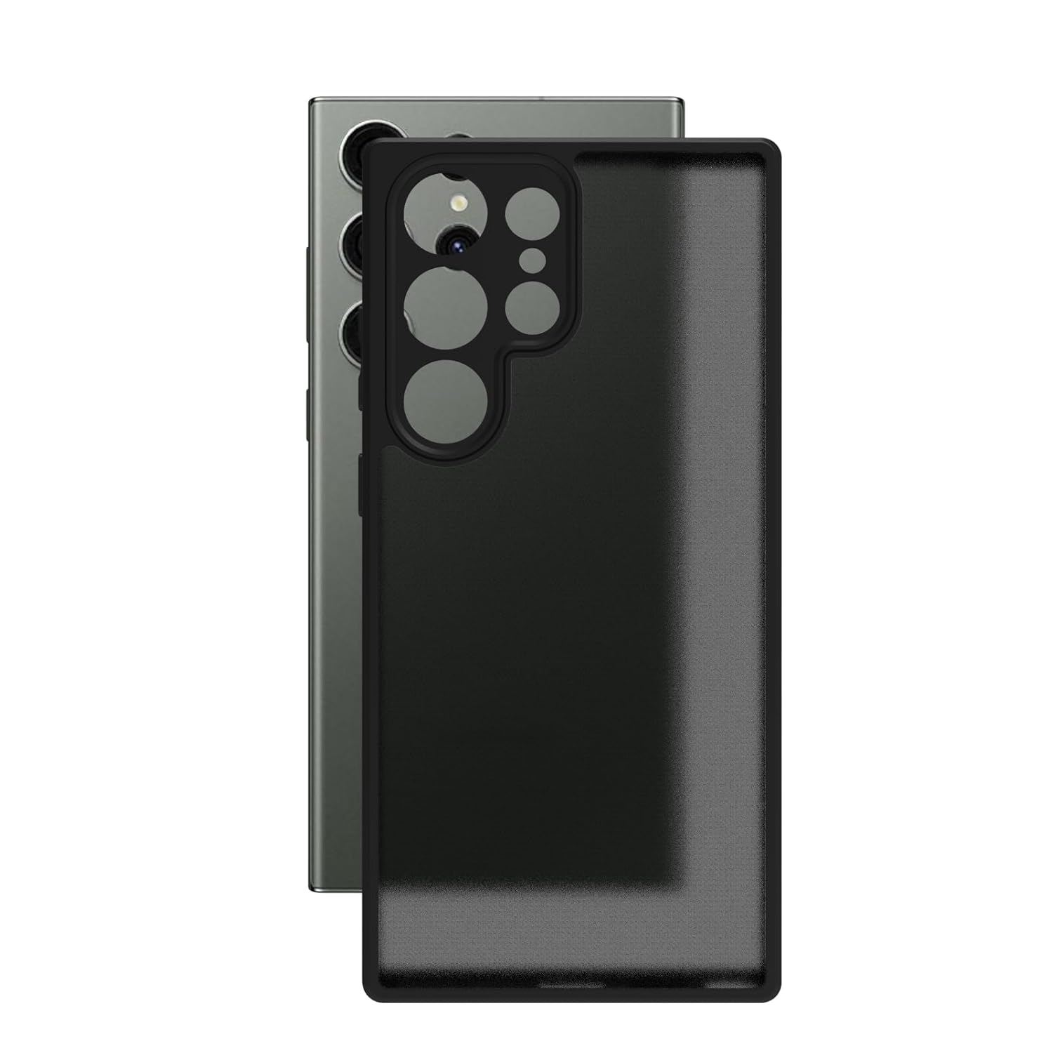 Samsung Galaxy S23 Ultra Back Cover Case | Sleek Hybrid - Matte Black