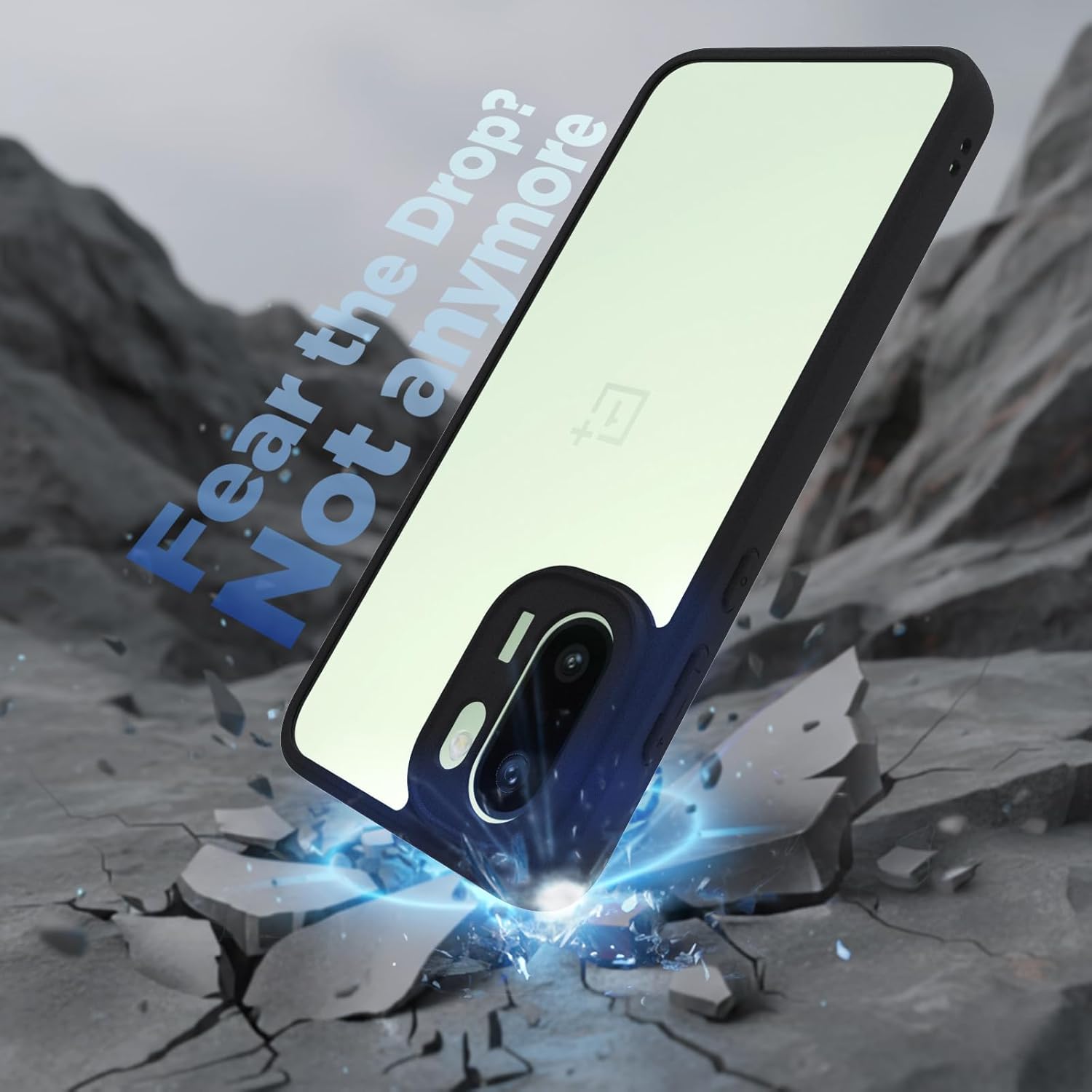 OnePlus 15R 5G Back Cover Case |  Sleek Hybrid - Clear Black