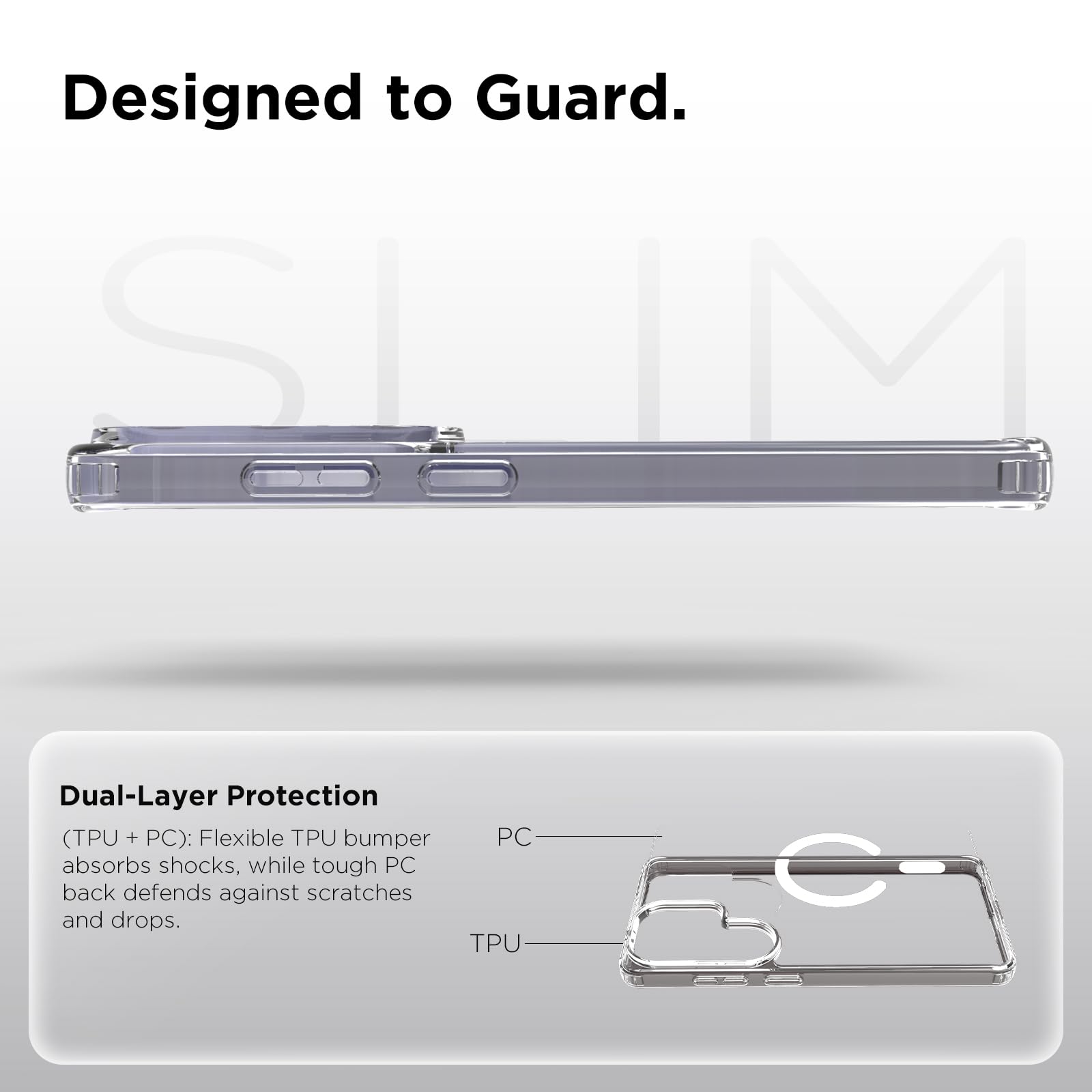 Samsung Galaxy S26 Ultra Back Cover Case | Clear Hybrid - Clear Magnetic