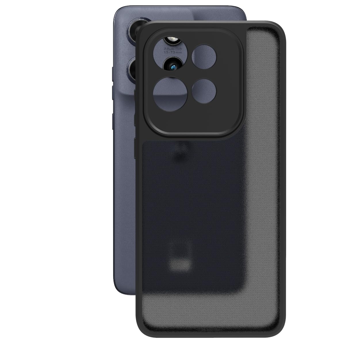 Moto Edge 50 Neo 5G Back Cover Case | Sleek Hybrid - Smoke Black