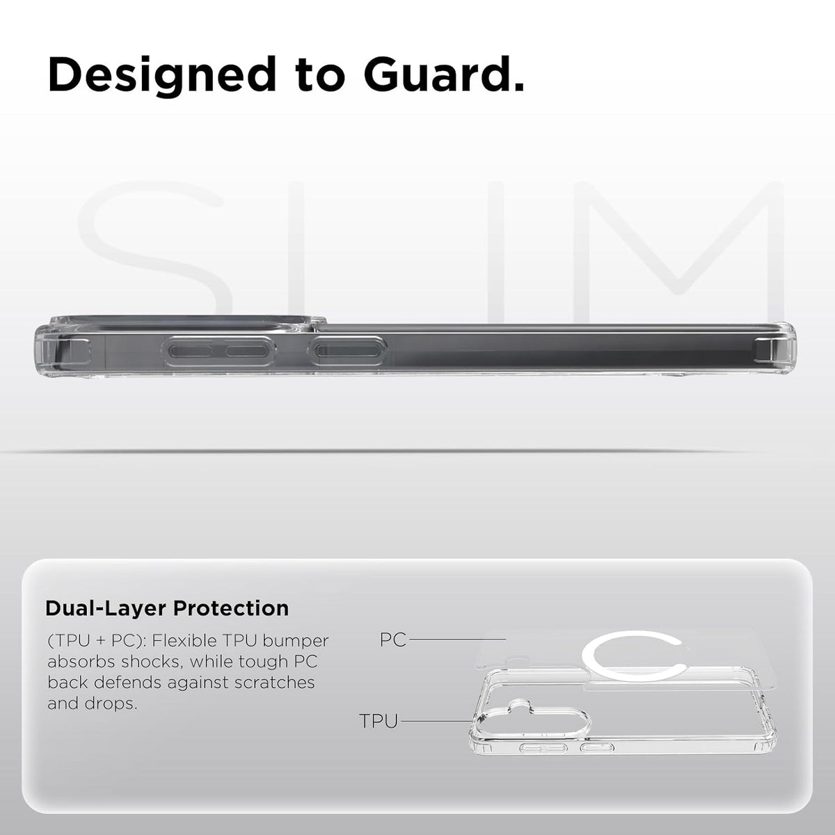 Samsung Galaxy S26 Plus Back Cover Case | Clear Hybrid - Clear Magnetic