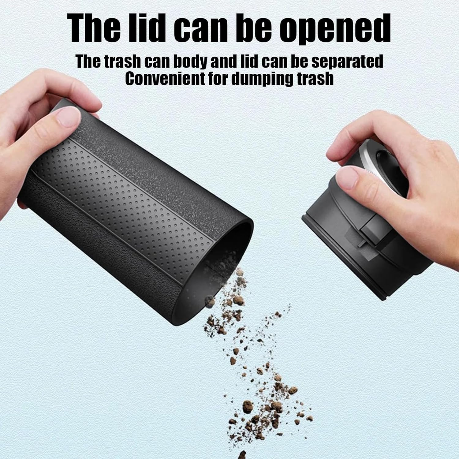 Car Trash Can | Mini Waterproof Cup Holder Dustbin - Silver