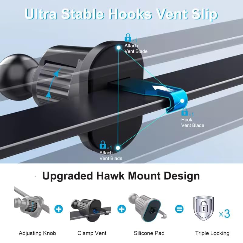 Magnetic Car Mobile Holder | Air Vent Mount - MagSafe Compatible