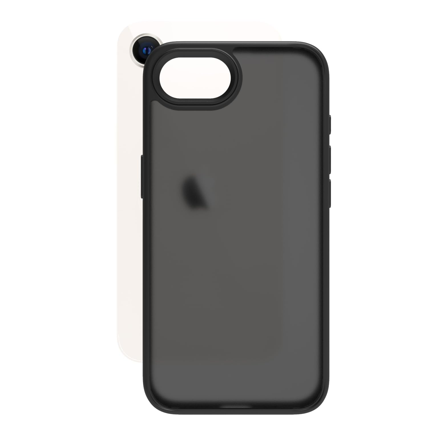 iPhone 16e Back Cover Case | Tough Hybrid - Matte Black