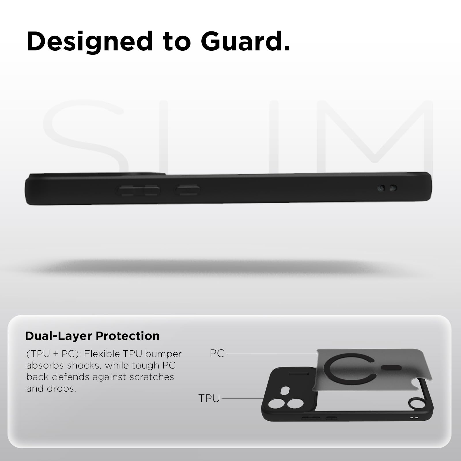 Nothing Phone 4b Back Cover Case | Sleek Hybrid - Matte Black Magnetic
