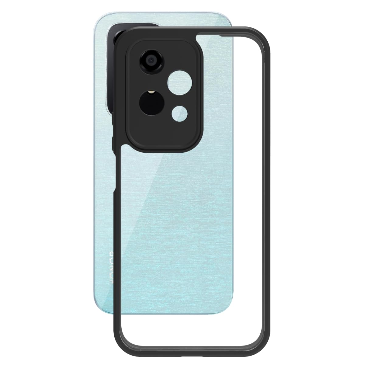 Honor 200 Lite 5G Back Cover Case | Sleek Hybrid - Clear Black
