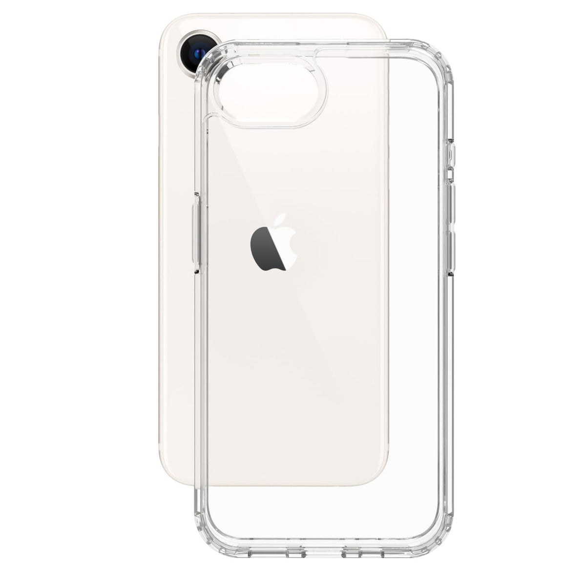 iPhone 17e/ iPhone 16e Back Cover Case | Clear Hybrid - Clear