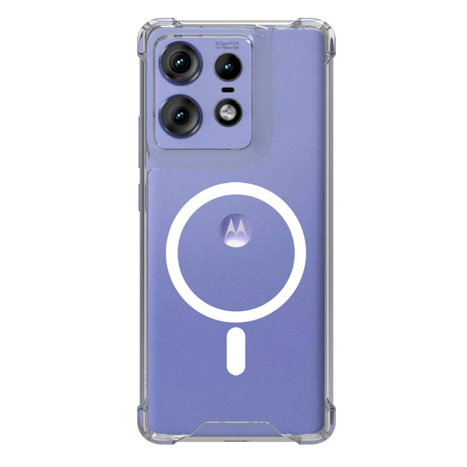 Motorola Edge 50 Pro 5G Back Cover Case | Clear Hybrid - Clear Magnetic