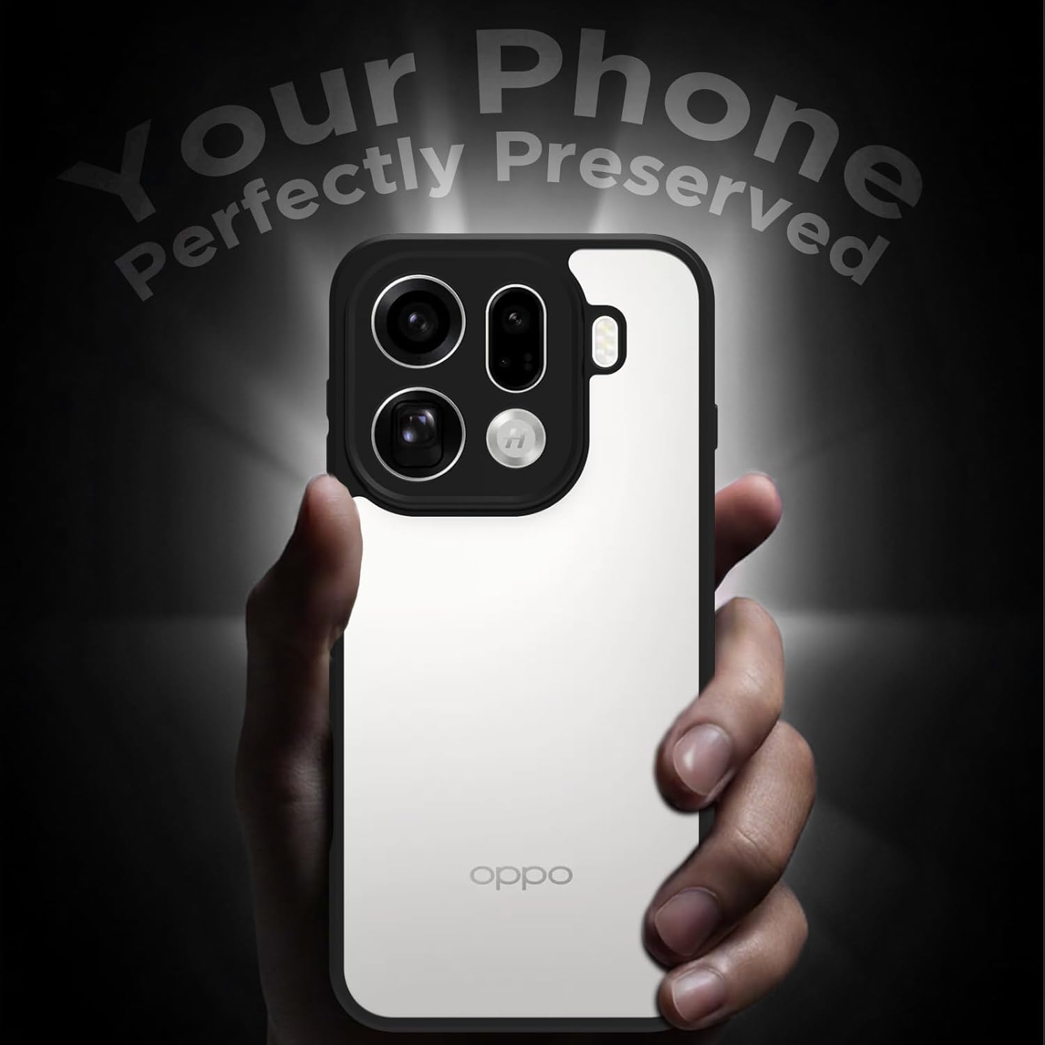 Oppo Find X9 Pro 5G Back Cover Case | Sleek Hybrid - Clear Black