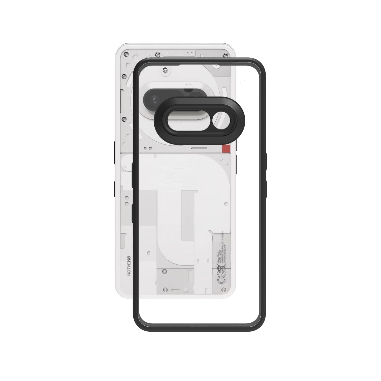 Nothing Phone 3a Back Cover Case | Sleek Hybrid - Clear Black