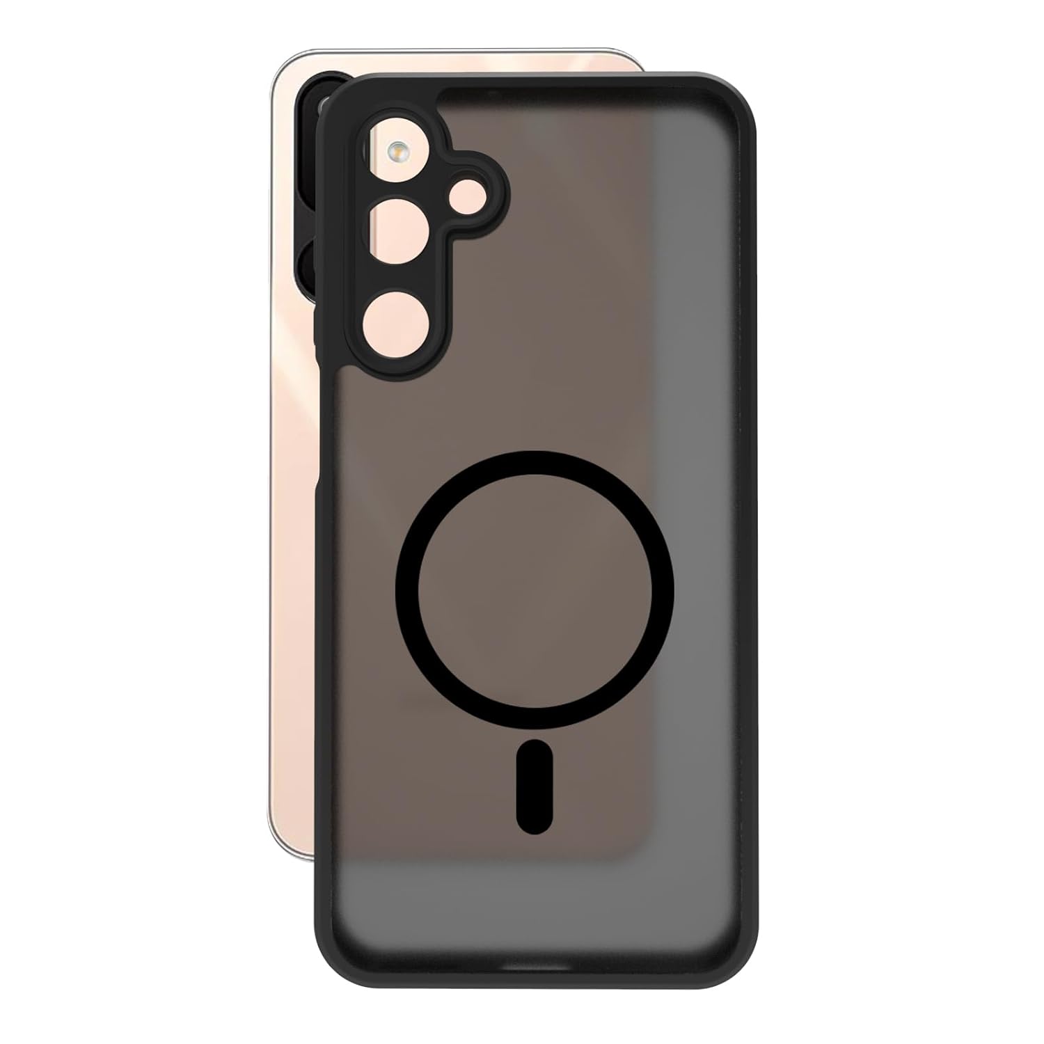 Samsung Galaxy M16 5G / Galaxy F16 5G Back Cover Case | Sleek Hybrid - Matte Black Magnetic