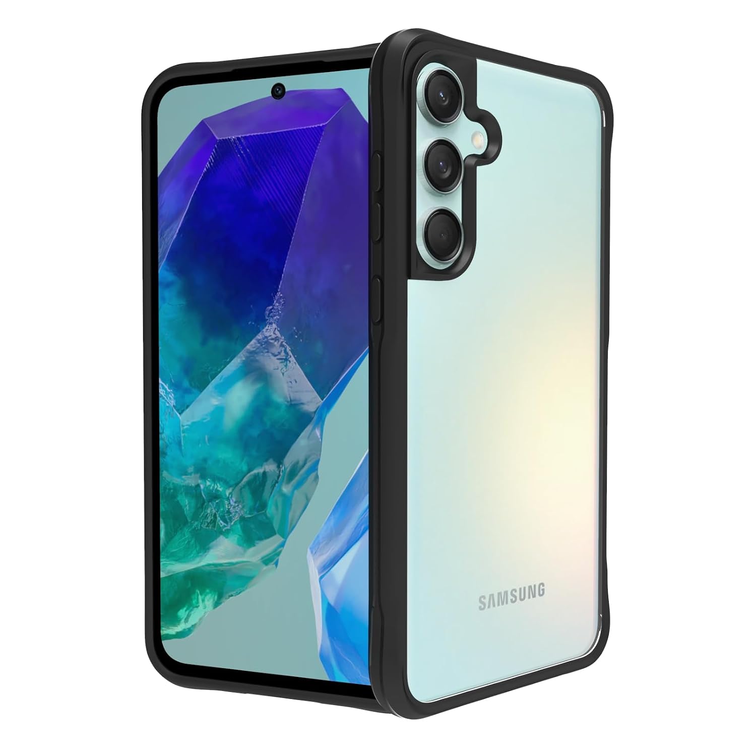 Samsung Galaxy M55 5G / F55 5G / M55s 5G Back Cover Case | Tough Hybrid - Clear Black