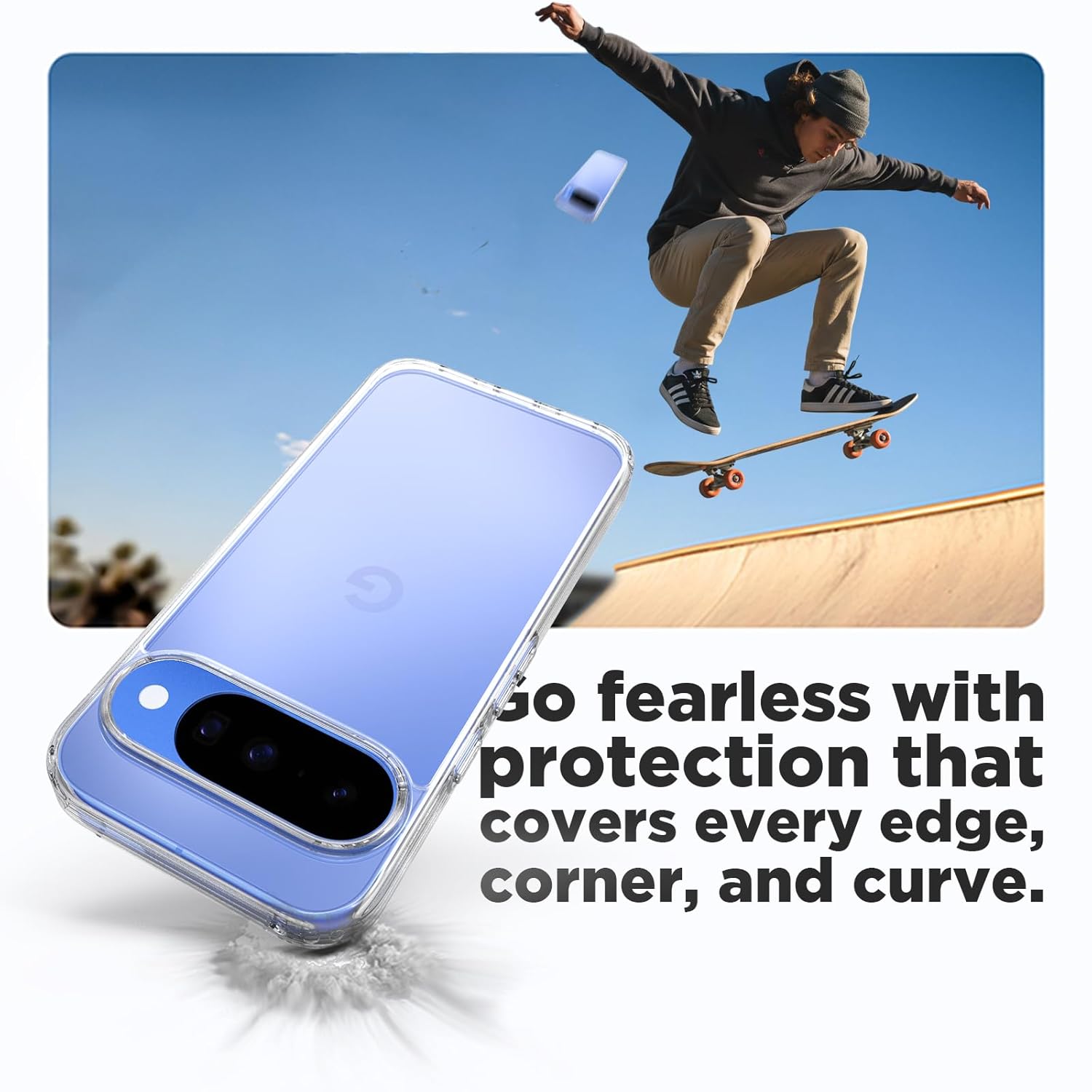 Google Pixel 10 / Pixel 10 Pro Back Cover Case | Clear Hybrid - Clear
