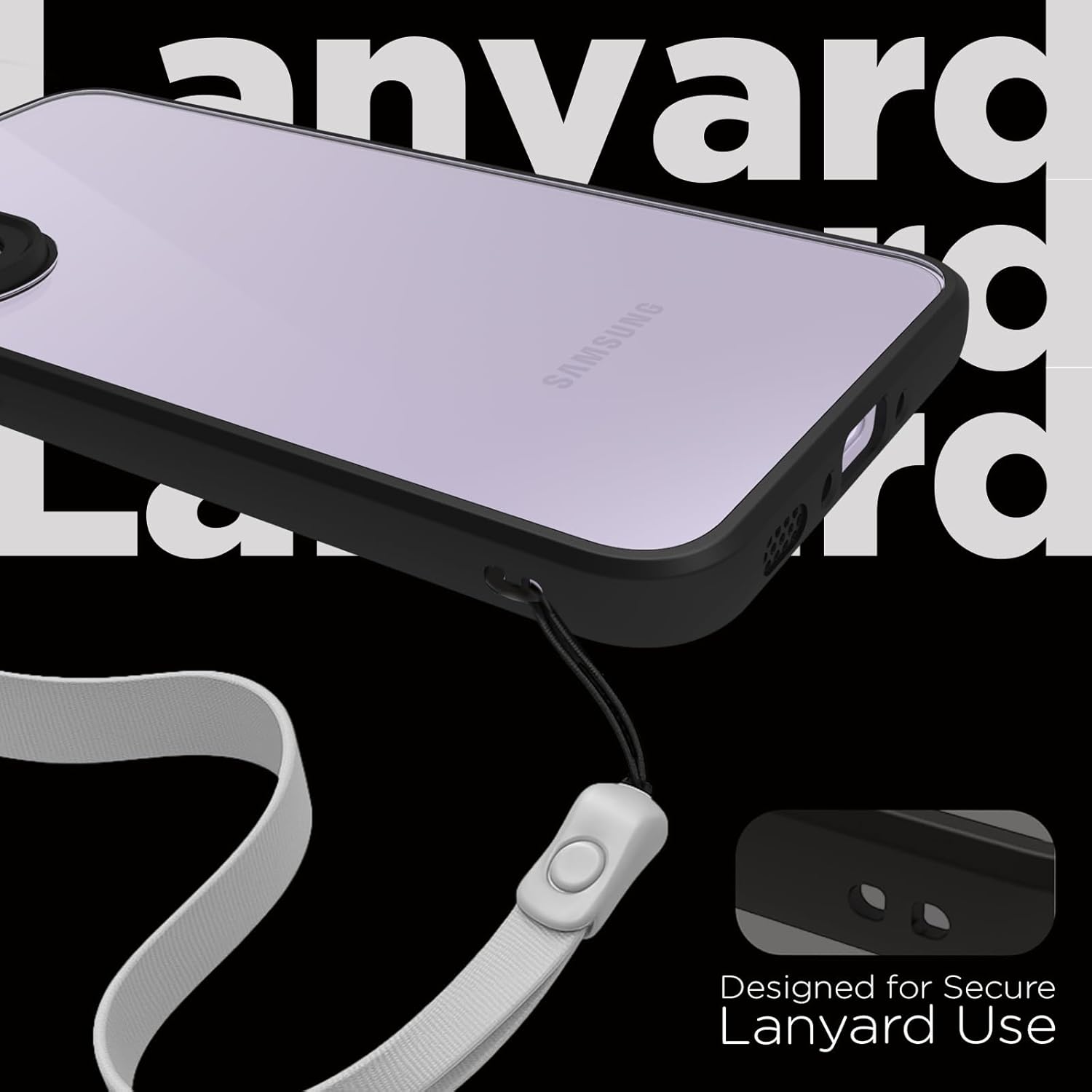 Samsung Galaxy A37 5G Back Cover Case | Sleek Hybrid - Clear Black