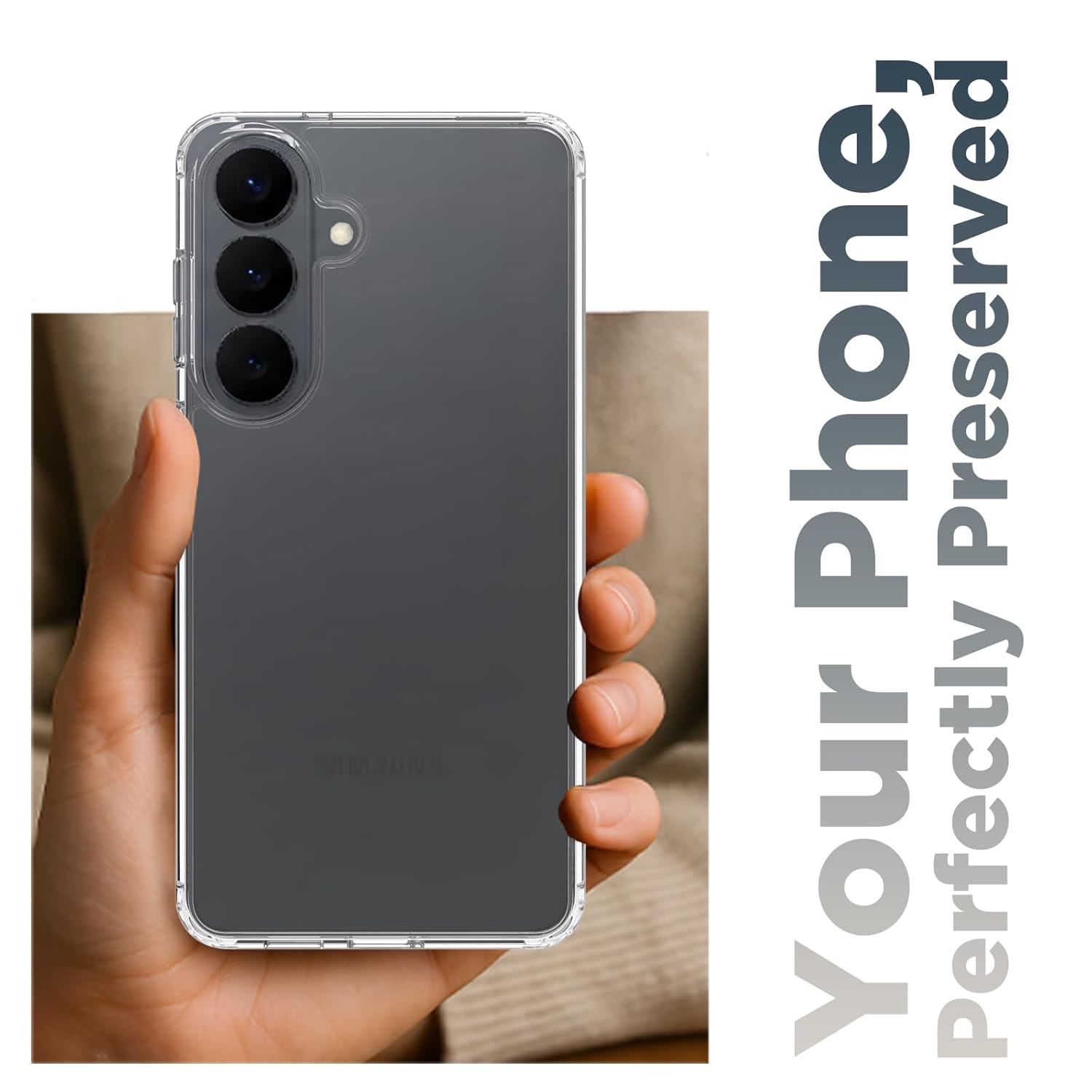 Samsung Galaxy S26 Plus Back Cover Case | Clear Hybrid - Clear