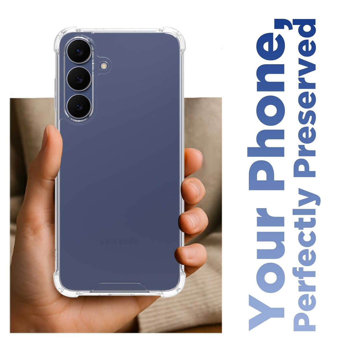 Samsung Galaxy S25 FE Back Cover Case | Sleek Hydrid - Clear