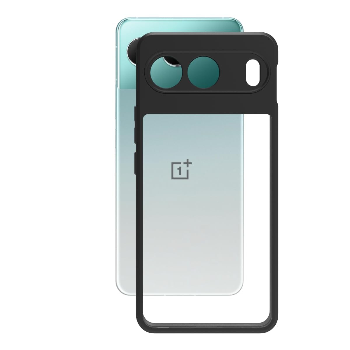 OnePlus Nord 4 5G Back Cover Case | Sleek Hybrid - Clear Black Transparent
