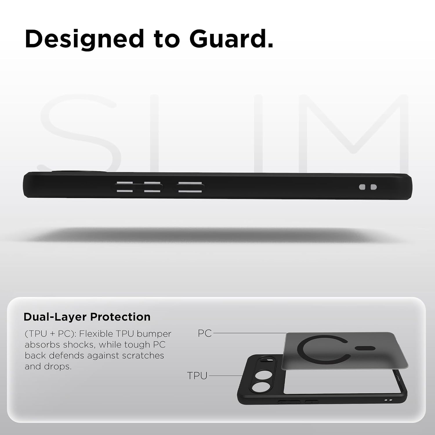 OnePlus Nord 4 5G Back Cover Case | Sleek Hybrid - Matte Black Magnetic