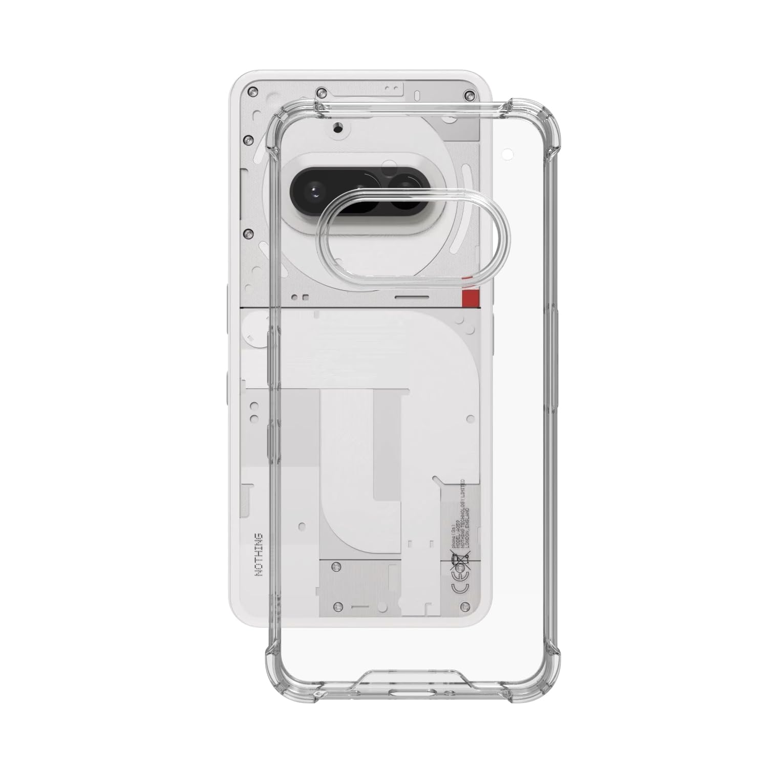 Nothing Phone 3a Back Cover Case | Clear Hybrid - Clear Transparent