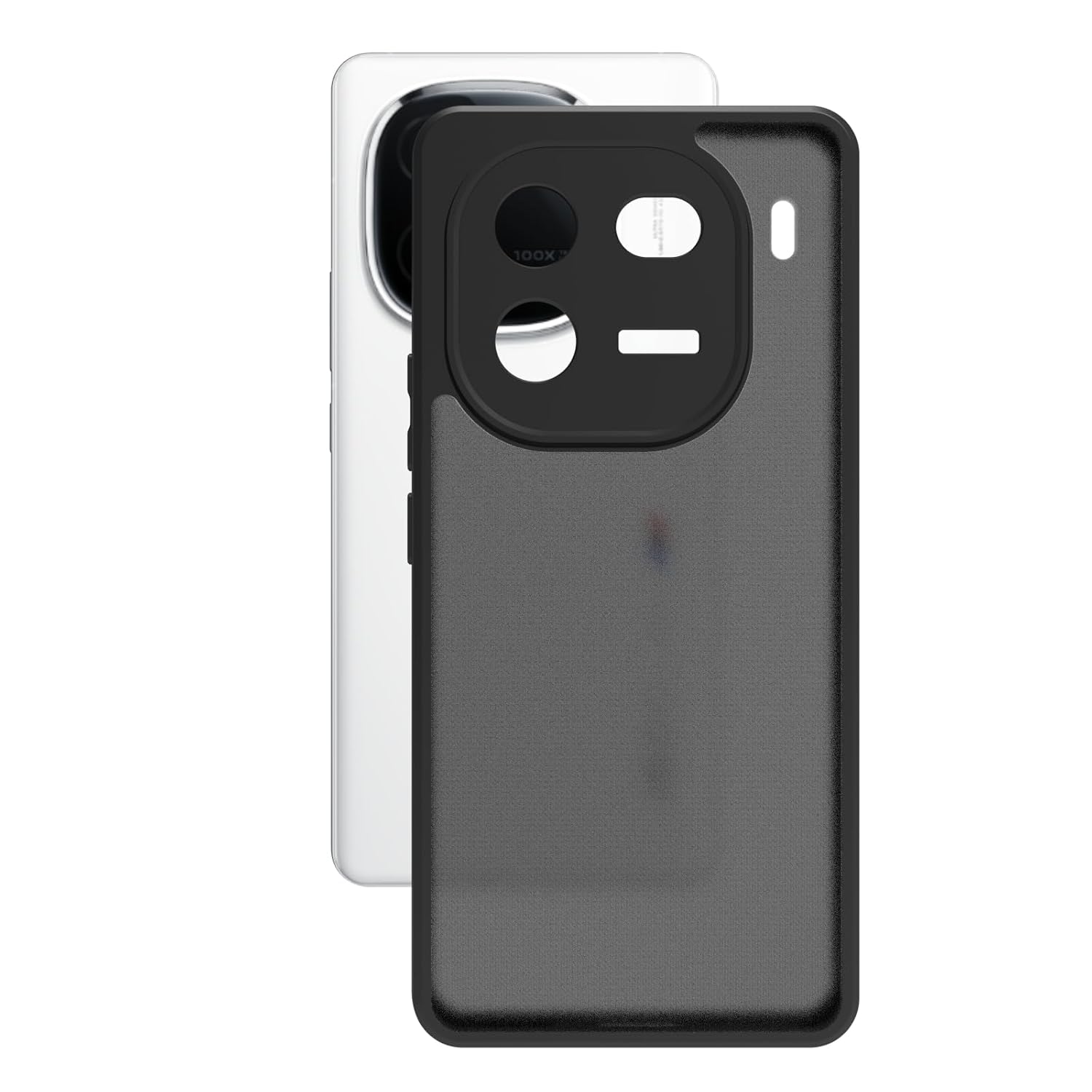 iQOO 12 5G Back Cover Case | Sleek Hybrid - Matte Black