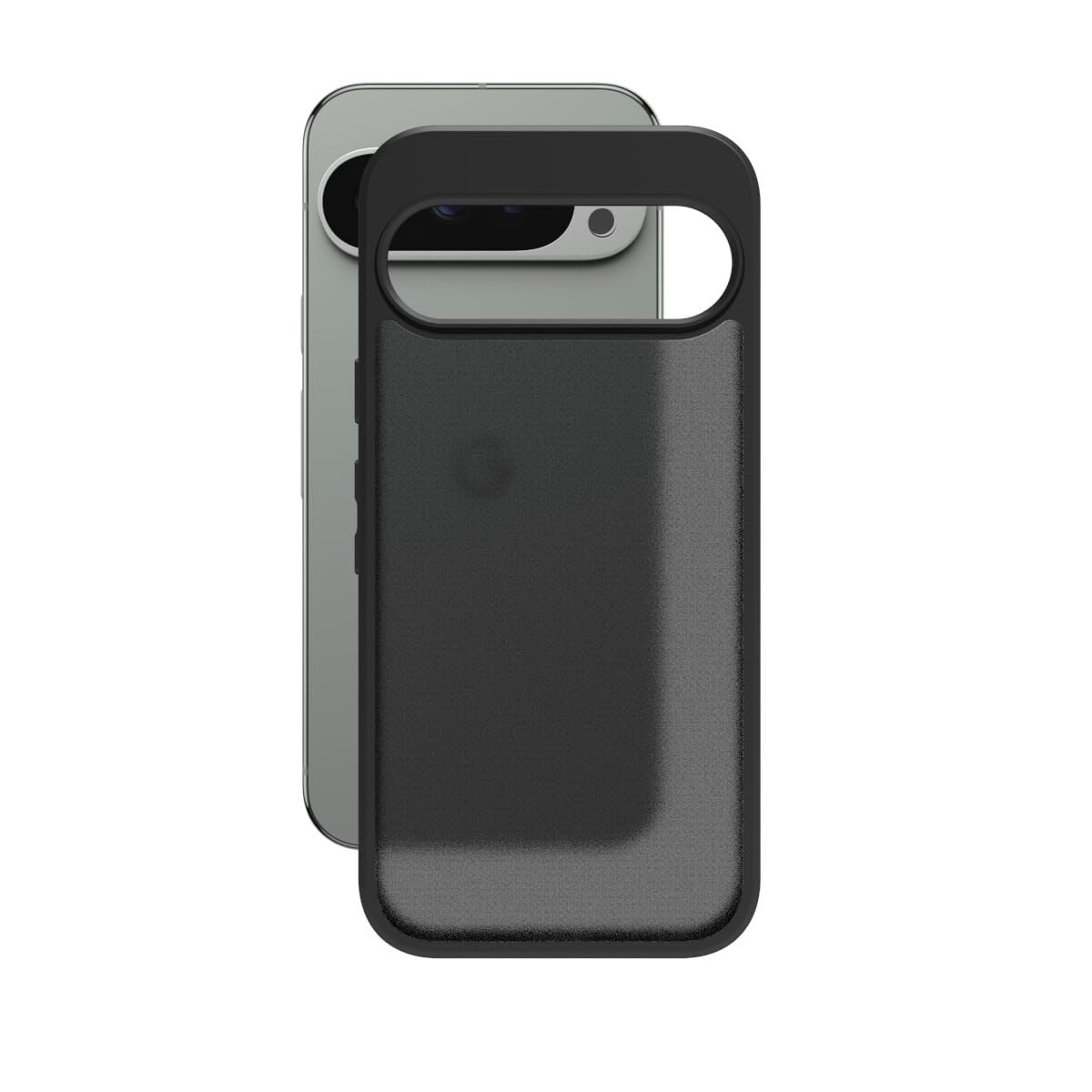 Google Pixel 9 / Pixel 9 Pro Back Cover Case | Sleek Hybrid - Smoke Black