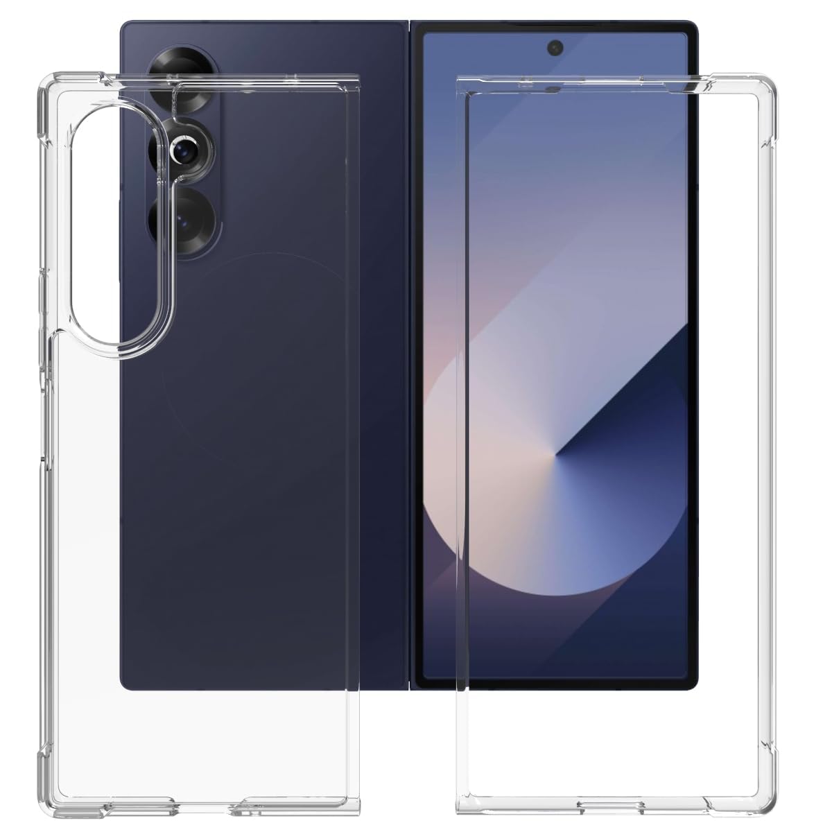 Samsung Galaxy Z Fold 6 Back Cover Case | Clear Hybrid - Transparent