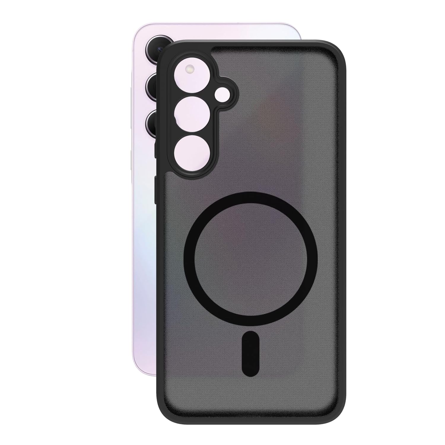 Samsung Galaxy A35 5G Back Cover Case | Sleek Hybrid - Matte Black Magnetic