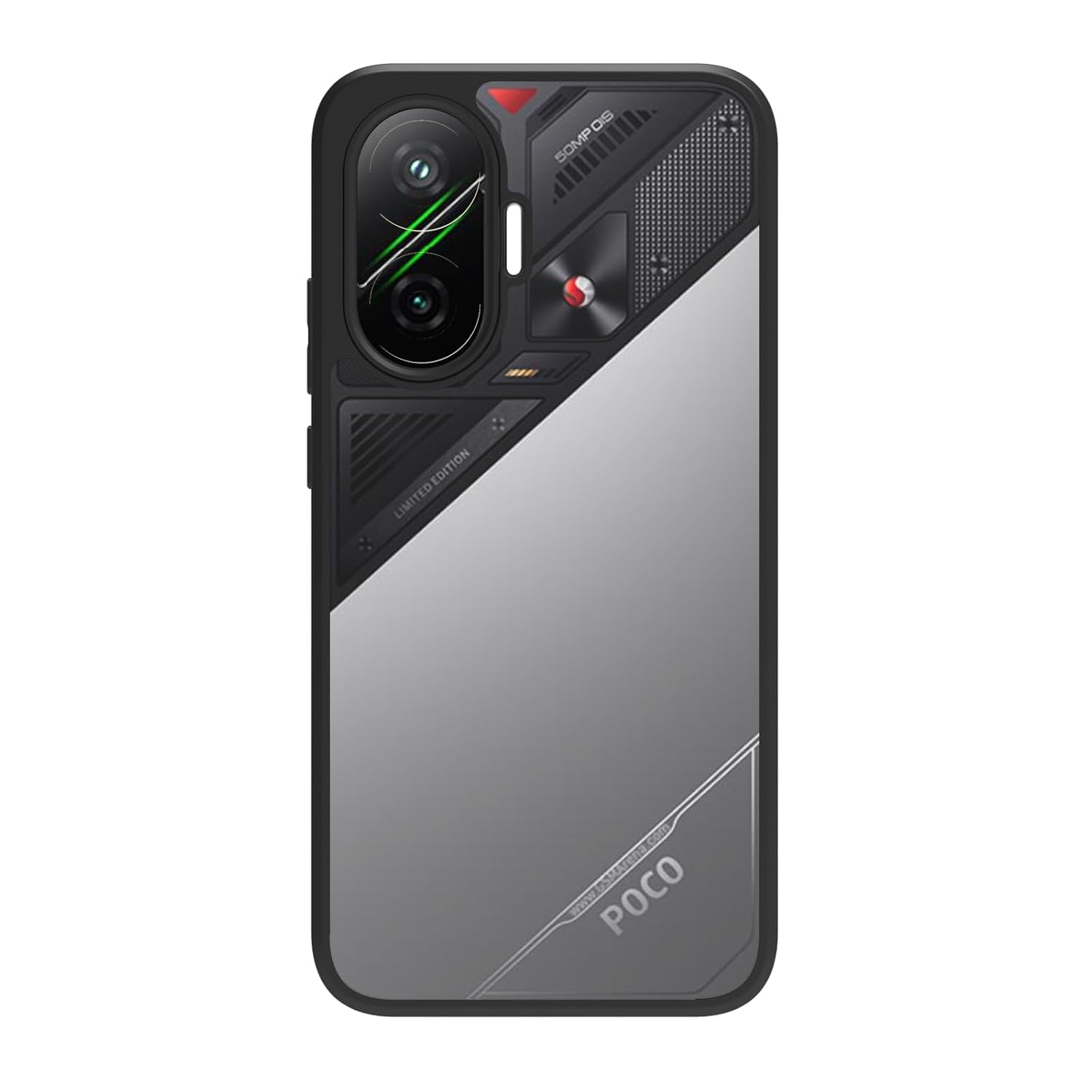 Poco F7 5G Back Cover Case | Sleek Hybrid - Clear Black