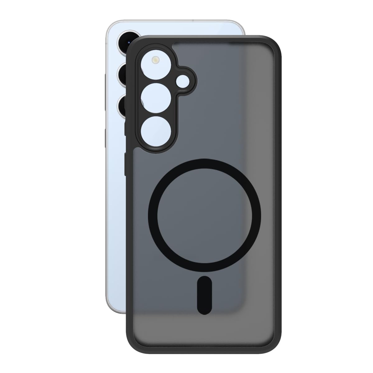Samsung Galaxy S24 FE 5G Back Cover Case | Sleek Hybrid - Matte Black Magnetic