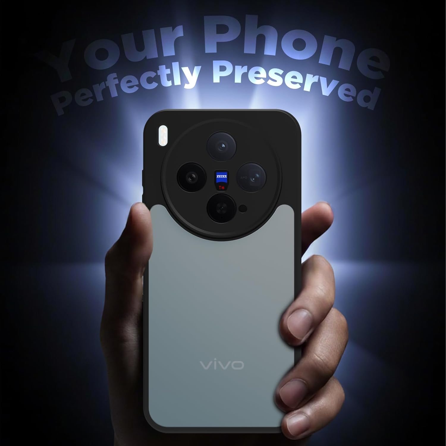 Vivo X300 5G Back Cover Case | Sleek Hybrid - Matte Black