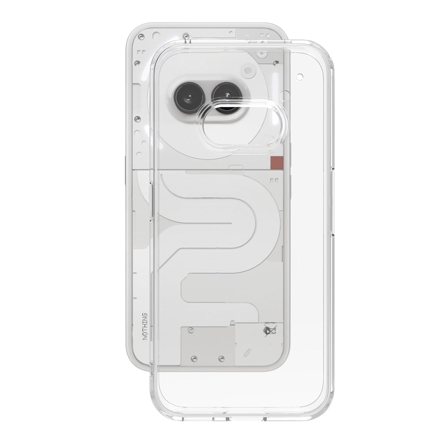 Nothing Phone 2A / Phone 2A Plus Back Cover Case | Clear Hybrid - Clear