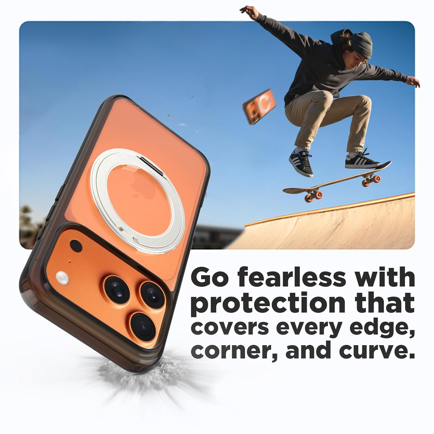 iPhone 17 Pro Back Cover Case | Clear Hybrid - Clear Smoke Magnetic
