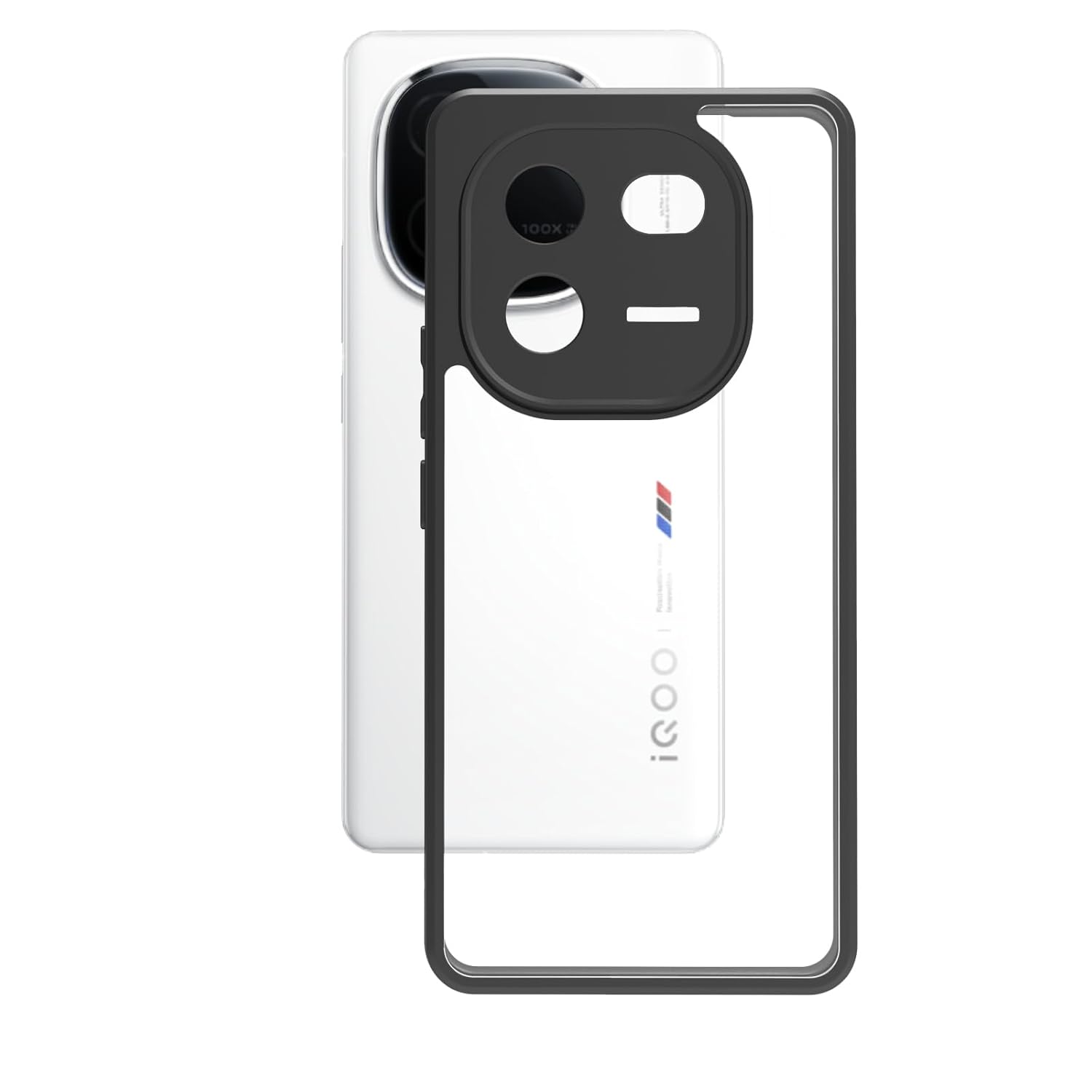 iQOO 12 5G Back Cover Case | Sleek Hybrid - Clear