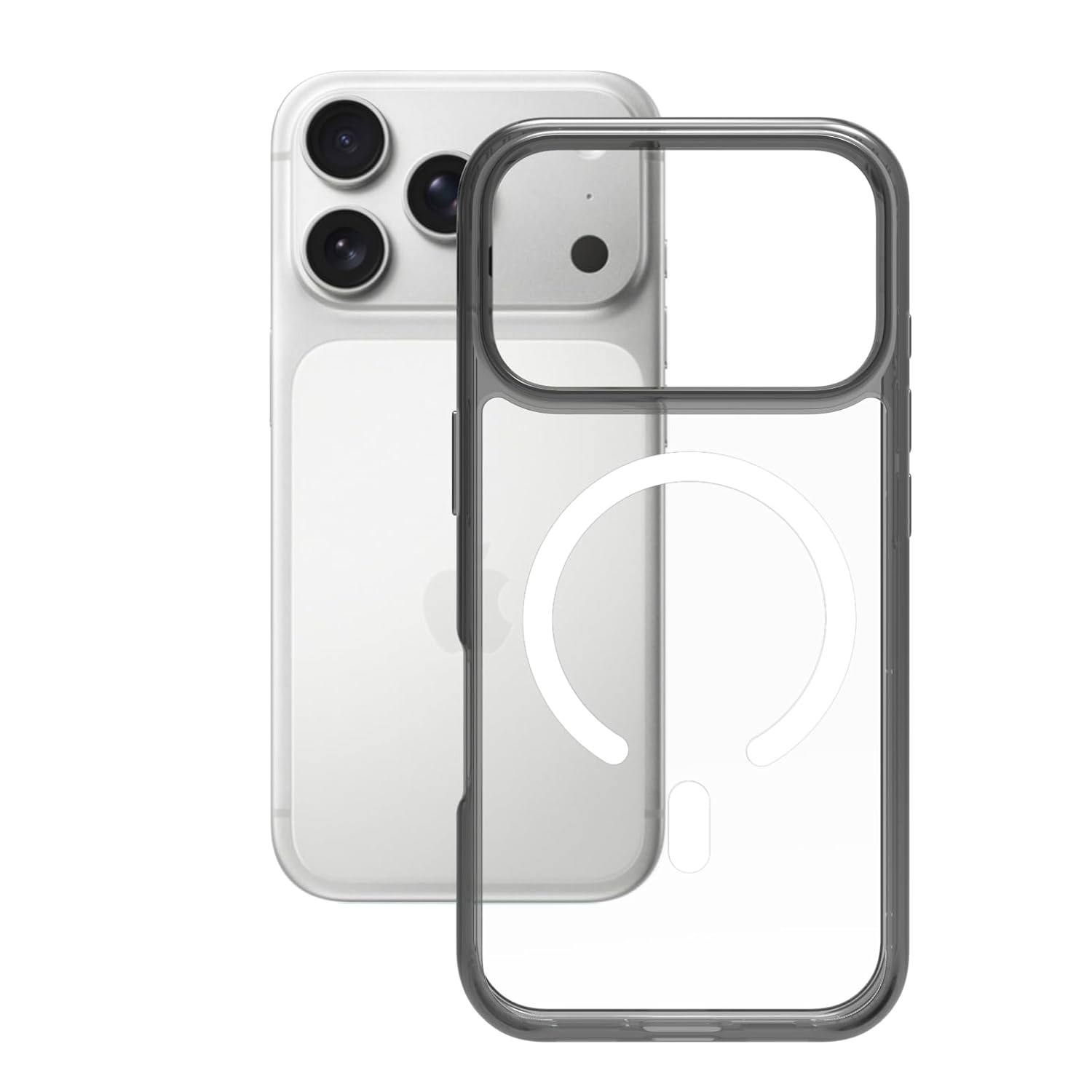 iPhone 17 Pro Back Cover Case | Clear Hybrid - Clear Smoke Magnetic