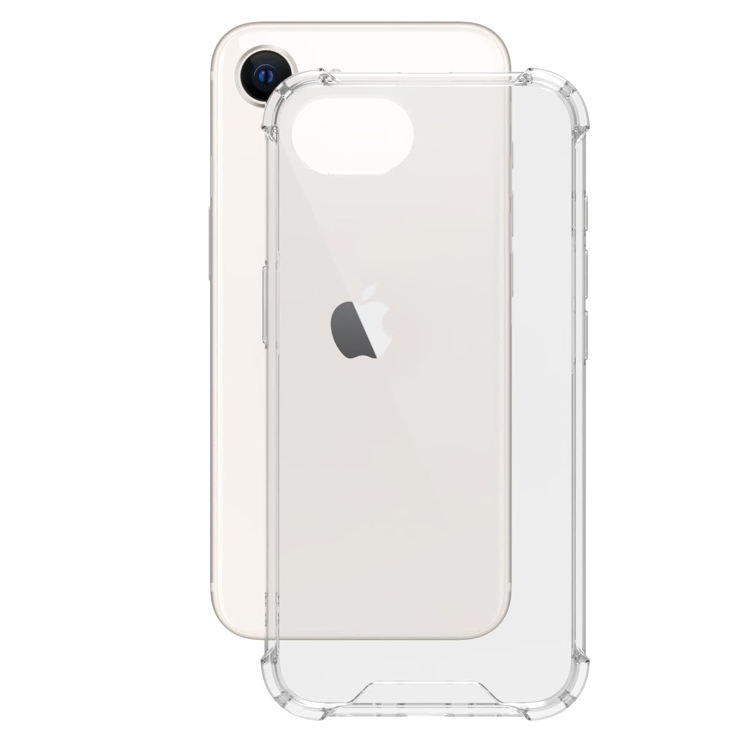 iPhone 16e / iPhone 17e Back Cover Case | Clear Hybrid - Clear